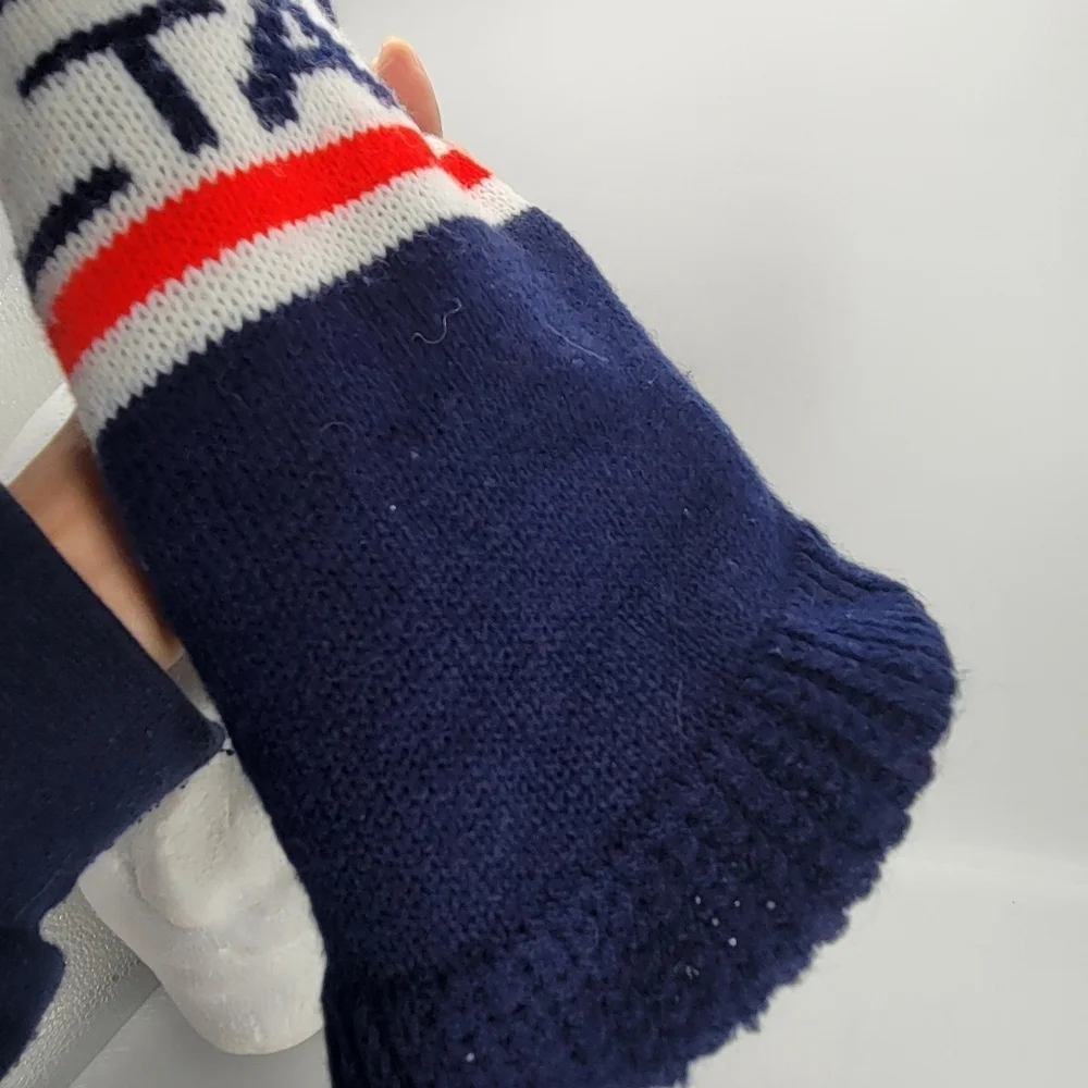 Delta Airlines Beanie Hat Vintage toboggan Navy Blue White Red One Size